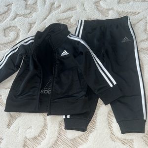 Adidas Boys toddler track suit outfit size 18months